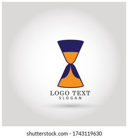 Logotipo de vidrio de color. Plantilla de vectores de símbolos e iconos.
