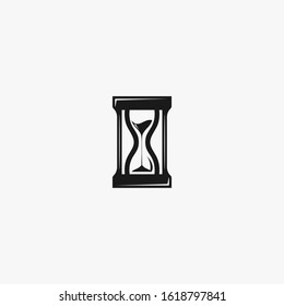 Hourglass logo vector icon illustration template