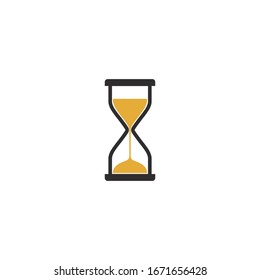 Hourglass logo vector icon illustration design