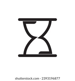 Diseño de ilustración de icono del logotipo de Hourglass