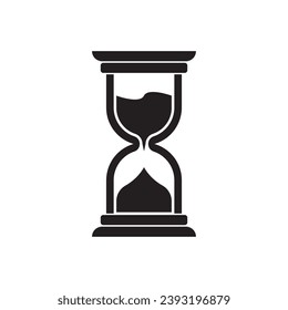 Hourglass logo vector icon illustration design