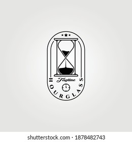 hourglass logo vector illustration design, simple logo for branding, company, store , business