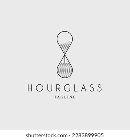 hourglass logo vector illustration design for use brand company label