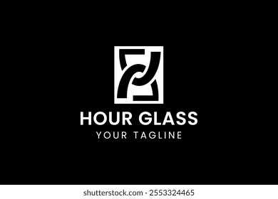 Hourglass logotipo vetor ilustração design, simples criativo hourglass logotipo símbolo ícone modelo design