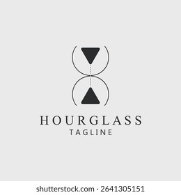 hourglass logo vector illustration design for use brand company sign