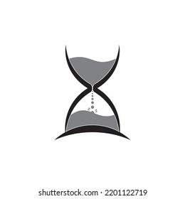Diseño de la plantilla de ilustración del vector del logotipo de Hourglass