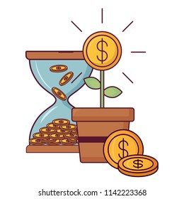 Hourglass moneybox design