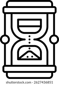 Hourglass New Creative Icon Design Vector