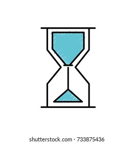 hourglass object design to know the time