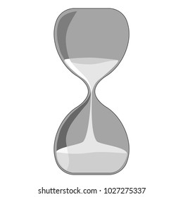 Hourglass on white background.