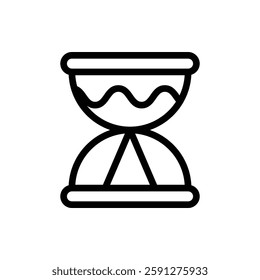 Hourglass Outline Icon. Hourglass Icon