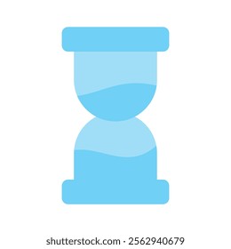 Hourglass representing time passing, deadlines, or waiting