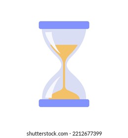 El reloj de arena se está acabando. fin del plazo