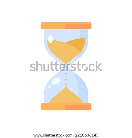The hourglass is running out of time. end of deadline