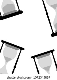 Hourglass sand background