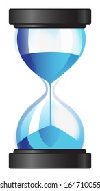 Hourglass sand clock