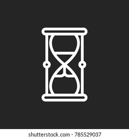 Hourglass or sand clock icon
