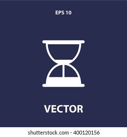 hourglass, sand clock icon. vector eps10 icon
