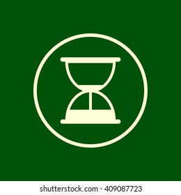 hourglass, sand clock icon. vector eps10 icon
