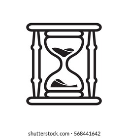 Hourglass - sand clock vector icon