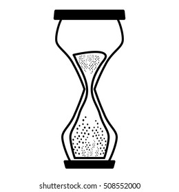 hourglass sand isolated icon vector illustration design
