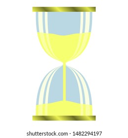 Hourglass, sand, time icon. Flat design