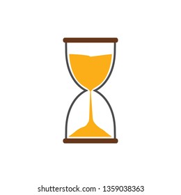 Hourglass Sand Time Icon Vector Illustration Stock Vector (Royalty Free ...