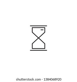Hourglass Sand Time Icon Vector Good Simple Design
