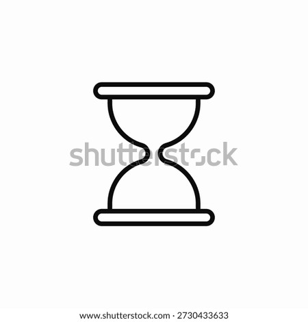 hourglass sand timer icon sign vector