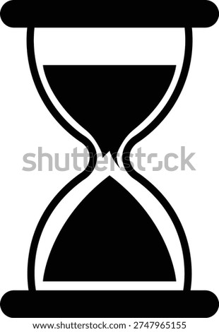 Hourglass Sand Timer Icon – Time Management and Deadline Concept Illustration