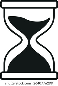 Hourglass Sand Timer Symbol Icon Design