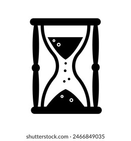 reloj de arena con arena - Vector icon	