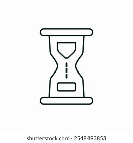 hourglass sand watch clock time icon vector sign