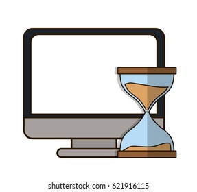 hourglass or sandglass icon image 