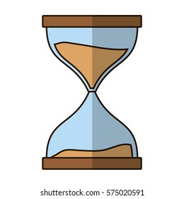 hourglass or sandglass icon image vector illustration design 