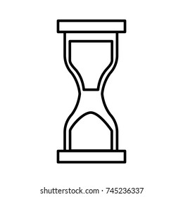 Hourglass sandtime isolated