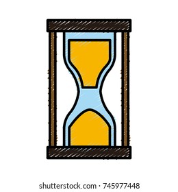 Hourglass sandtime isolated