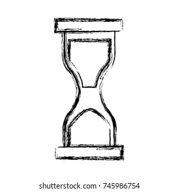 Hourglass sandtime isolated