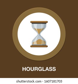 Hourglass sign icon. Sandglass illustration - Hourglass illustration isolated