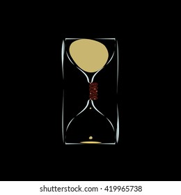 hourglass to slow down the time