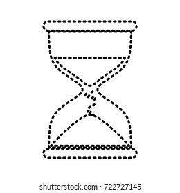 hourglass sticker vector illustration
