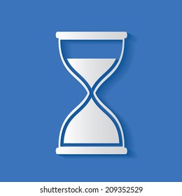 Hourglass symbol,clean vector