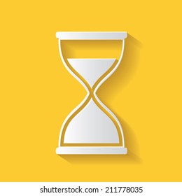 Hourglass symbol,clean vector