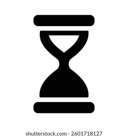 An hourglass symbolizing time or countdown