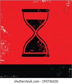Hourglass symbol,vector