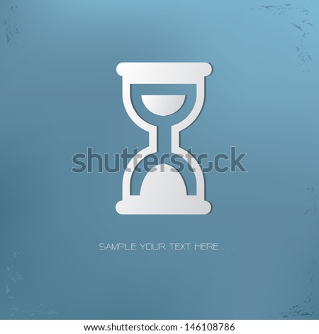 Hourglass symbol,vector