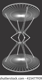 Hourglass Table Structure Vector 01