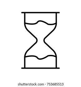  hourglass thin line