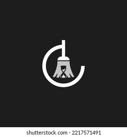 Hourglass for Time Clean Up Logo