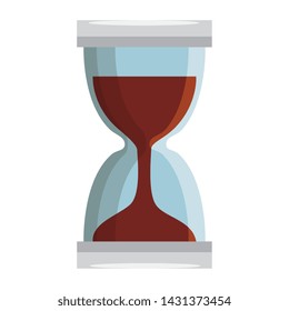 hourglass time device isolated icon